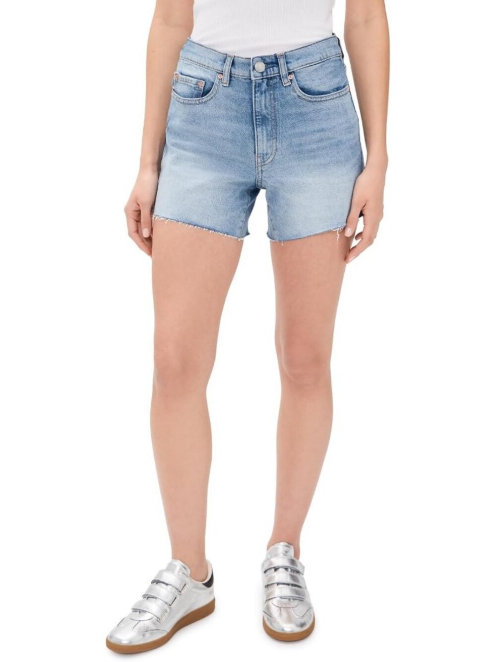 Stylish Women's Denim Cutoff Shorts - High-Waisted, Casual Summer Essential